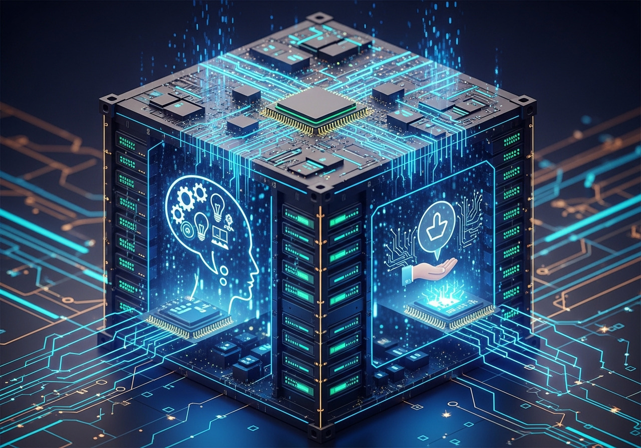 Servidor, fazendo referência ao treinamento e suporte técnico oferecidos pela RC Informática